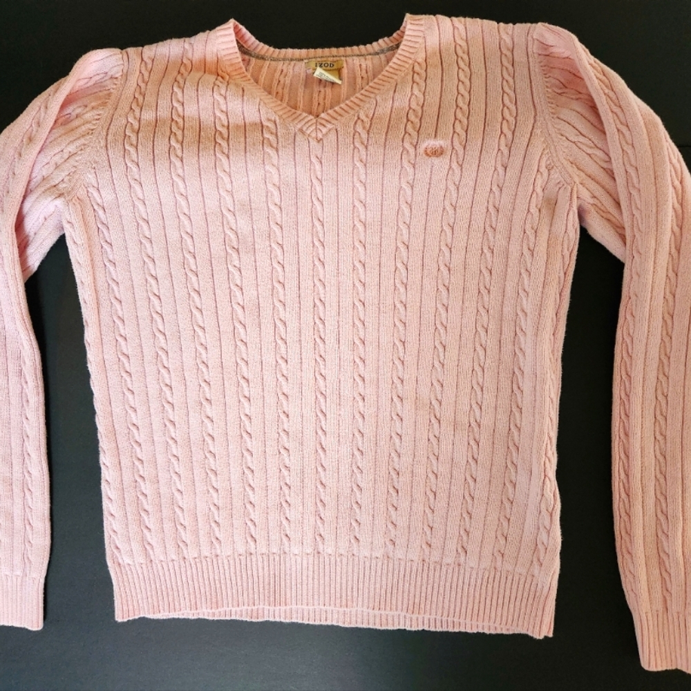 Izod cable sweater *LIKE NEW* Size L. - Picture 2 of 4